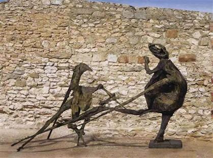 La Montagne, Germaine Richier, 1955-1956, bronze, 185x330x130 cm, Fondation Maeght, Saint-Paul de Vence
